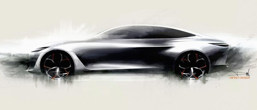 Эскиз Infiniti Q Inspiration Concept 2018 года  (фото 53 из 60)